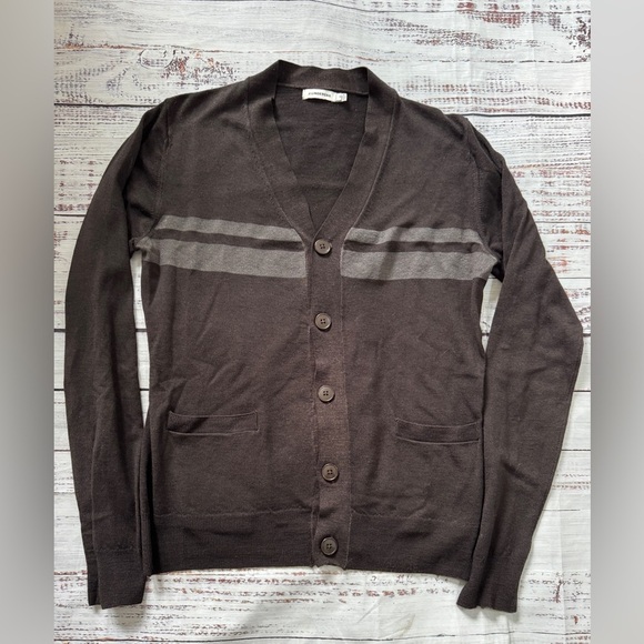 J. Lindeberg Cardigan Sweater, Size M Merino Wool. Made in Italy. - Picture 1 of 6